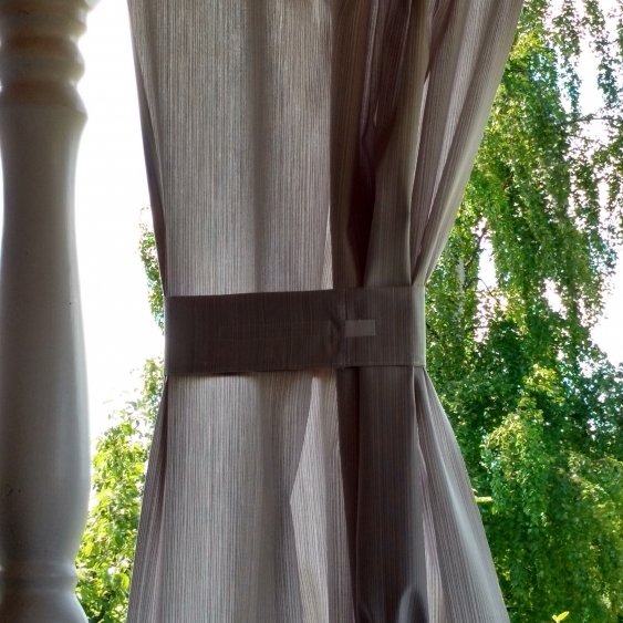 Image client Structure de toile de store - Gris clair - 132 cm