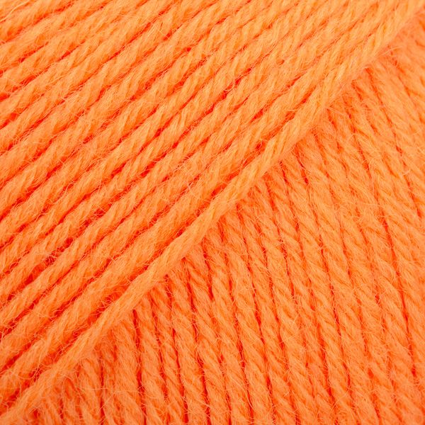 Fil DROPS Fabel Uni Color - 50g - Orange Électrique Fil DROPS Fabel Uni Color - 50g - Orange Électrique
