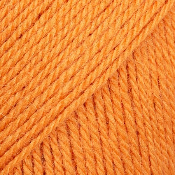 Fil DROPS Flora Uni Color - 50g - Mandarine Fil DROPS Flora Uni Color - 50g - Mandarine