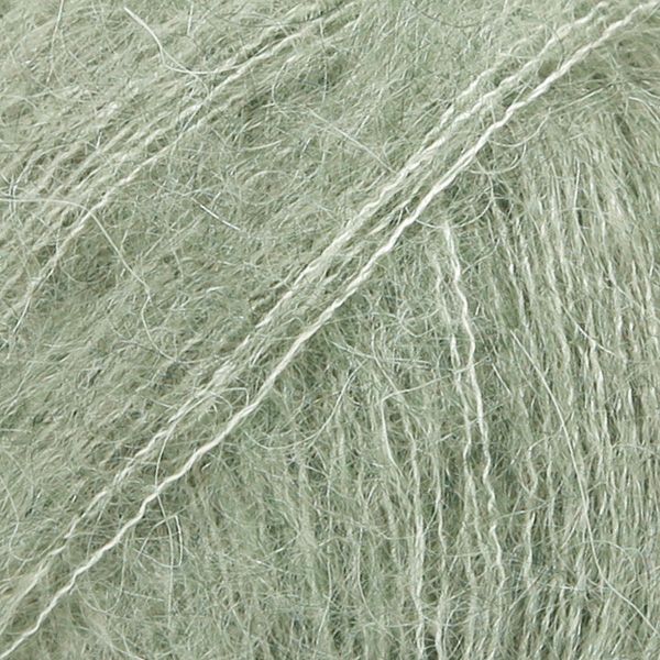 Fil DROPS Kid-Silk Uni Color - 25g - Vert sauge Fil DROPS Kid-Silk Uni Color - 25g - Vert sauge