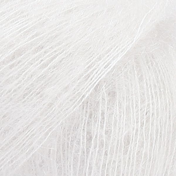 Fil DROPS Kid-Silk Uni Color - 25g - Craie Fil DROPS Kid-Silk Uni Color - 25g - Craie