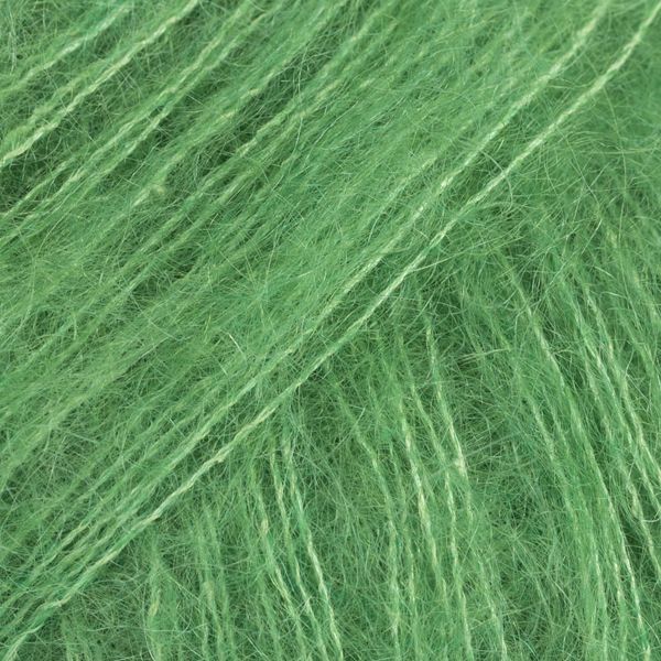 Fil DROPS Kid-Silk Uni Color - 25g - Vert perroquet Fil DROPS Kid-Silk Uni Color - 25g - Vert perroquet