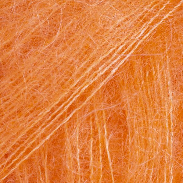 Fil DROPS Kid-Silk Uni Color - 25g - Orange Électrique Fil DROPS Kid-Silk Uni Color - 25g - Orange Électrique