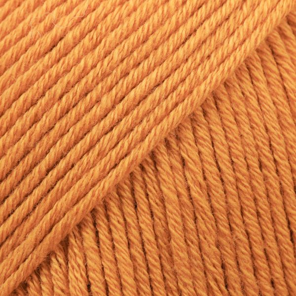 Fil DROPS Safran Uni Color - 50g - Citrouille Fil DROPS Safran Uni Color - 50g - Citrouille