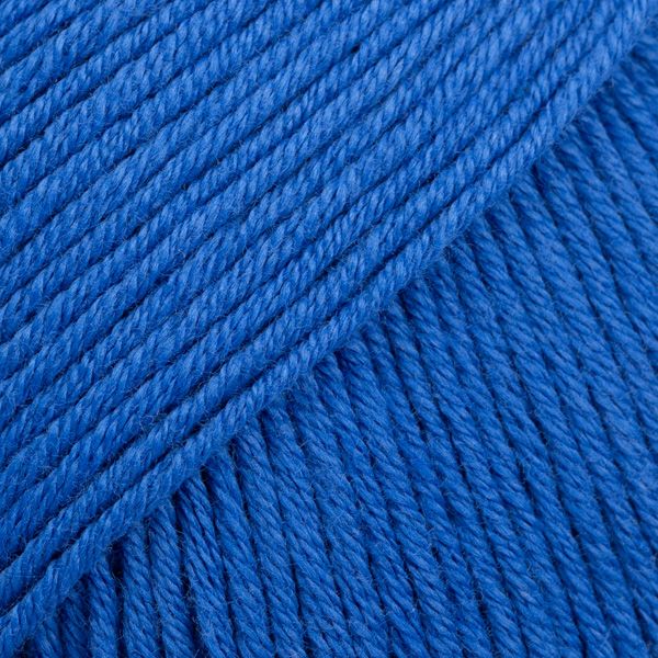 Fil DROPS Safran Uni Color - 50g - Bleu cobalt Fil DROPS Safran Uni Color - 50g - Bleu cobalt