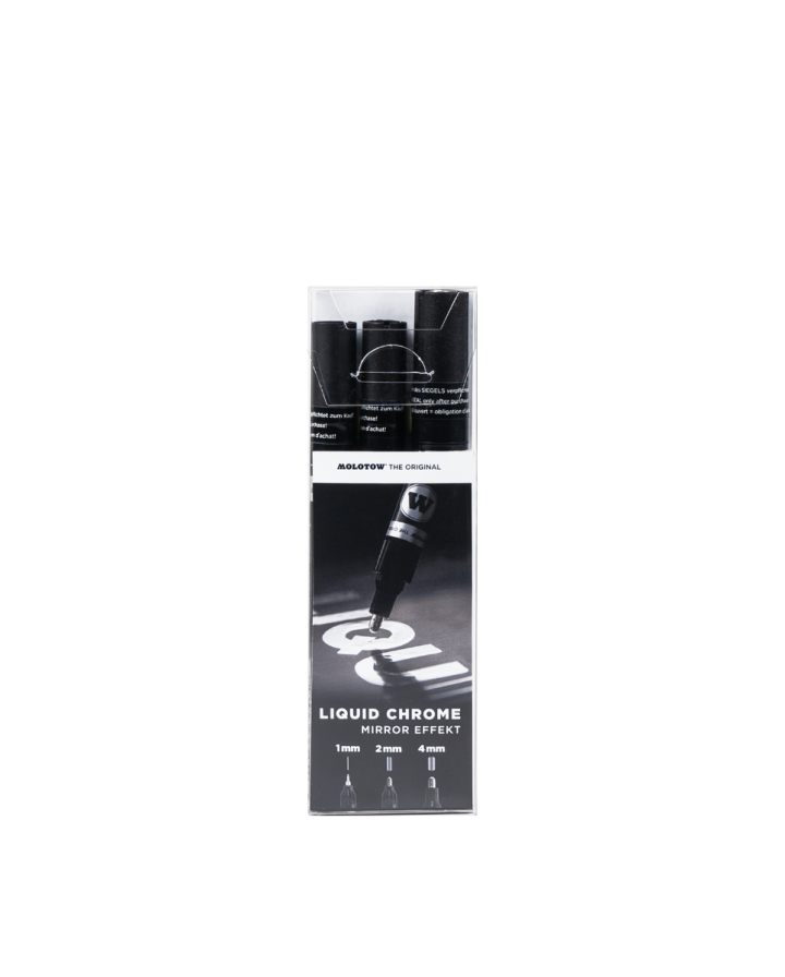 Molotow - Jeu de marqueurs Chrome liquide - 3 pcs Molotow - Jeu de marqueurs Chrome liquide - 3 pcs