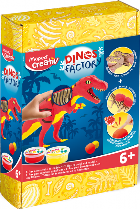 Set d'argile - Maped - Dinosaur factory T-rex (6+ ans) Set d'argile - Maped - Dinosaur factory T-rex (6+ ans)
