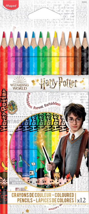 Harry Potter - Crayons de couleur paquet de 12 Harry Potter - Crayons de couleur paquet de 12