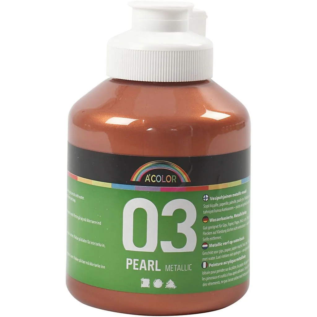 Peinture scolaire Acrylique - Métallisé - cuivre métallisé - métallisé - 500 ml Peinture scolaire Acrylique - Métallisé - cuivre métallisé - métallisé - 500 ml