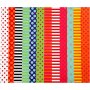 Papier brillant - couleurs mlanges -  motifs - 50 feuilles