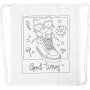 Sac de sport - blanc - chat dans les chaussures