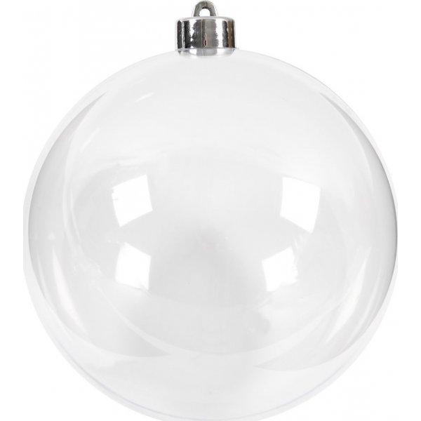 Boule dcorative - transparente - 13,6 cm