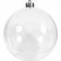Boule dcorative - transparente - 13,6 cm