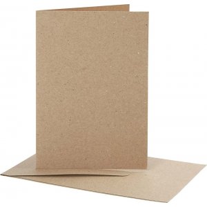 Carte postale avec enveloppe - naturel - 10,5 x 15 cm - 10 pcs Carte postale avec enveloppe - naturel - 10,5 x 15 cm - 10 pcs