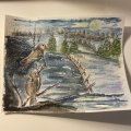 Image client Bloc Aquarelle Coll� Rough Grove Arches 300g - A4