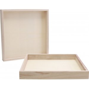 Cadres en bois avec bord - 24,5x24,5x3 cm - 10 pcs Cadres en bois avec bord - 24,5x24,5x3 cm - 10 pcs