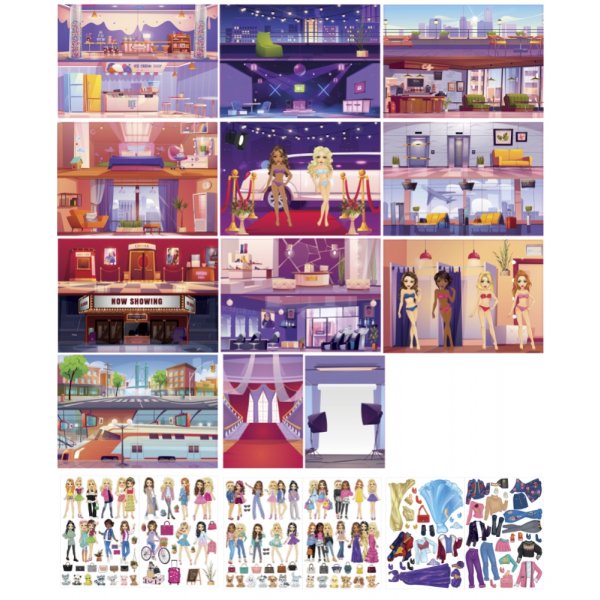 Livre d\\\'autocollants - "Habille-nous"