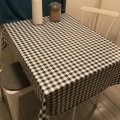 Image client Toile cir�e � carreaux - Bleu