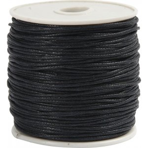 Cordon en coton - noir - 40 m Cordon en coton - noir - 40 m