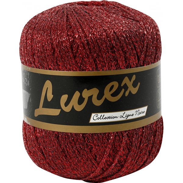 Fil Lurex - rouge - 25 g