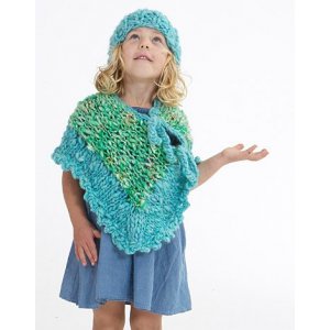 Patron tricot - Poncho et bonnet tricotés Patron tricot - Poncho et bonnet tricotés