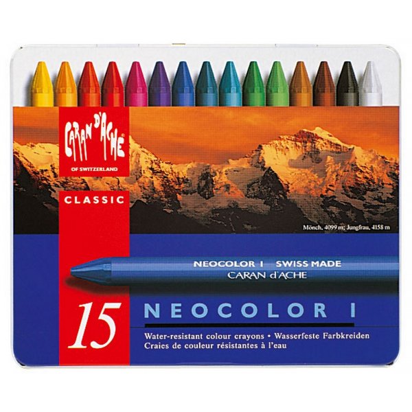 Crayon de Cire Caran d'Ache NeoColor I - 15 Crayons
