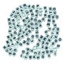 Perles lettres de couleurs mélangées - 130 pcs Perles lettres de couleurs mélangées - 130 pcs