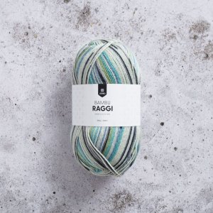 Bamboo Raggi 100g - Imprimé Paon Bamboo Raggi 100g - Imprimé Paon