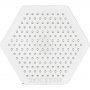 Plaques de perles - Transparent - Hexagonal - 1 pc