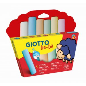 Crayons de couleur Giotto be-bé - pack de 6 Crayons de couleur Giotto be-bé - pack de 6
