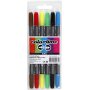 Marqueur Colortime Double - couleurs standards - 6 pcs