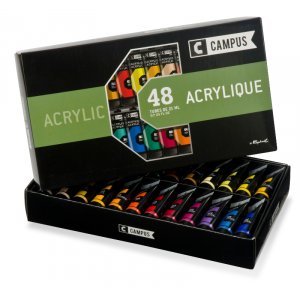 Set de peinture acrylique Campus - 48 tubes de 21ml Set de peinture acrylique Campus - 48 tubes de 21ml