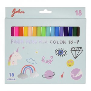 Feutres fibre - 18 couleurs Feutres fibre - 18 couleurs