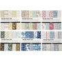 Papier design - couleurs mlanges - 6 blocs diffrents - 6 x 50 feuilles