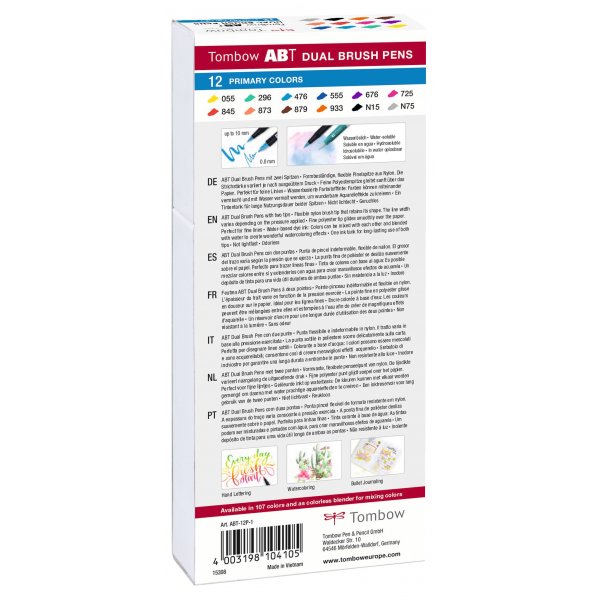 Tombow ABT Dual Brush, paquet de 12 de base