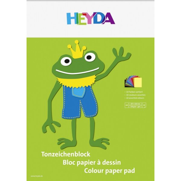 Bloc de papier color A3 130 g - 10 pages