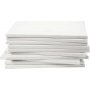 Toile - blanc - 40 x 40 cm - 40 pcs