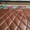 Image client Tissu d'ameublement Vinyle / Cuir Artificiel Marron - 140 cm