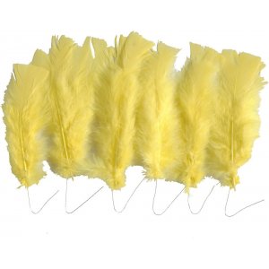 Vers le bas sur fil d'acier - jaune - 18 x 3 pcs Vers le bas sur fil d'acier - jaune - 18 x 3 pcs