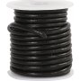 Cordon en cuir - noir - 3 mm - 5 m