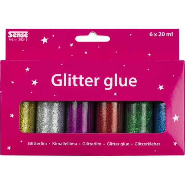 Bouteilles de colle paillete 6P