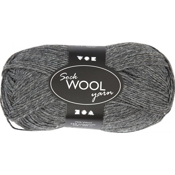 Fil  chaussettes - gris fonc - 50 g