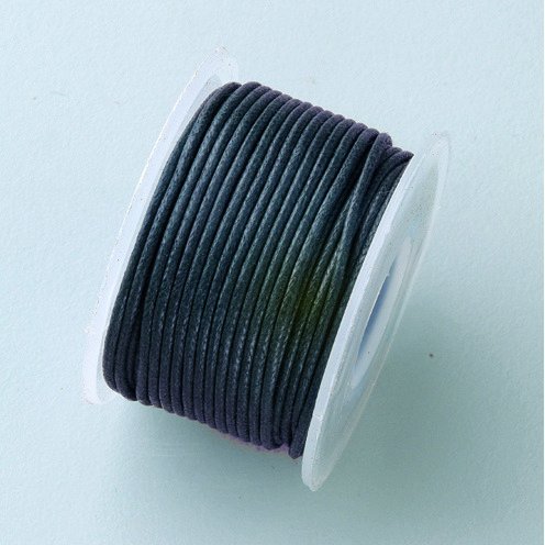 Cordon coton ciré marron foncé Cordon coton ciré marron foncé