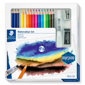 Coffret aquarelle Crayons Design Journey - 18 pièces Coffret aquarelle Crayons Design Journey - 18 pièces