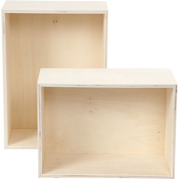 Botes de rangement - rectangle - 2 pcs