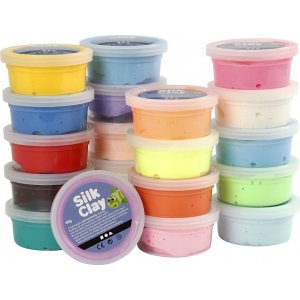 Silk Clay® - couleurs mélangées - 20 x 40 g Silk Clay® - couleurs mélangées - 20 x 40 g