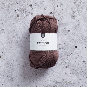 Coton Doux 50g - Marron Écorce Coton Doux 50g - Marron Écorce
