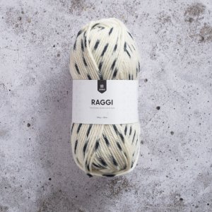 Raggi 100g - Naturel avec rayures noires Raggi 100g - Naturel avec rayures noires