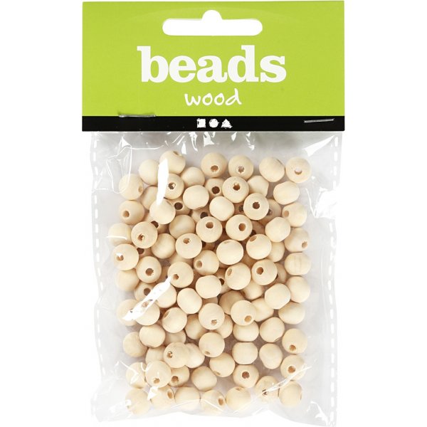 Perles en bois - Ø8 mm - 100 pcs Perles en bois - Ø8 mm - 100 pcs