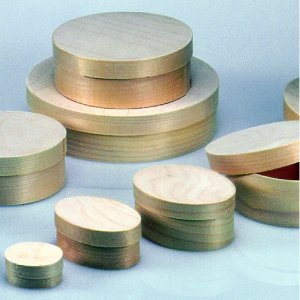 Caisse en contreplaqué ø 65 mm H 40 mm - ronde non traitée Caisse en contreplaqué ø 65 mm H 40 mm - ronde non traitée